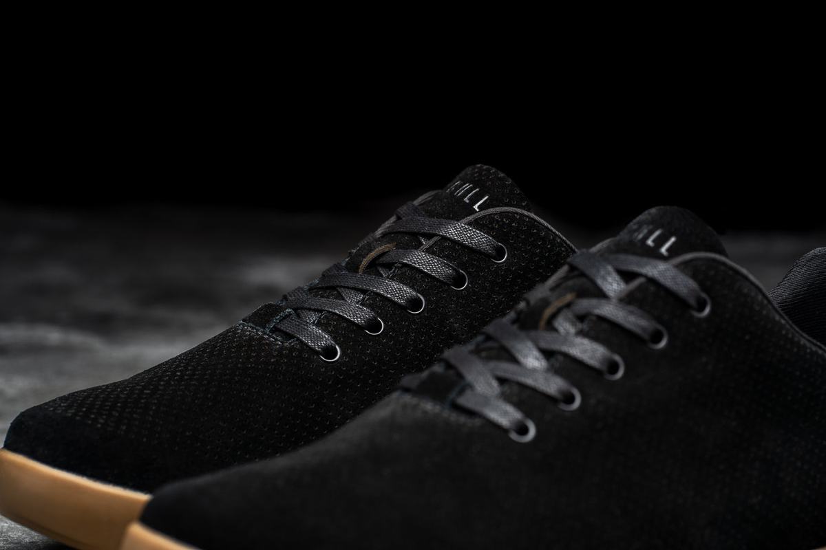 Nobull Suede Men's Trainers Black | Australia (DO8431)